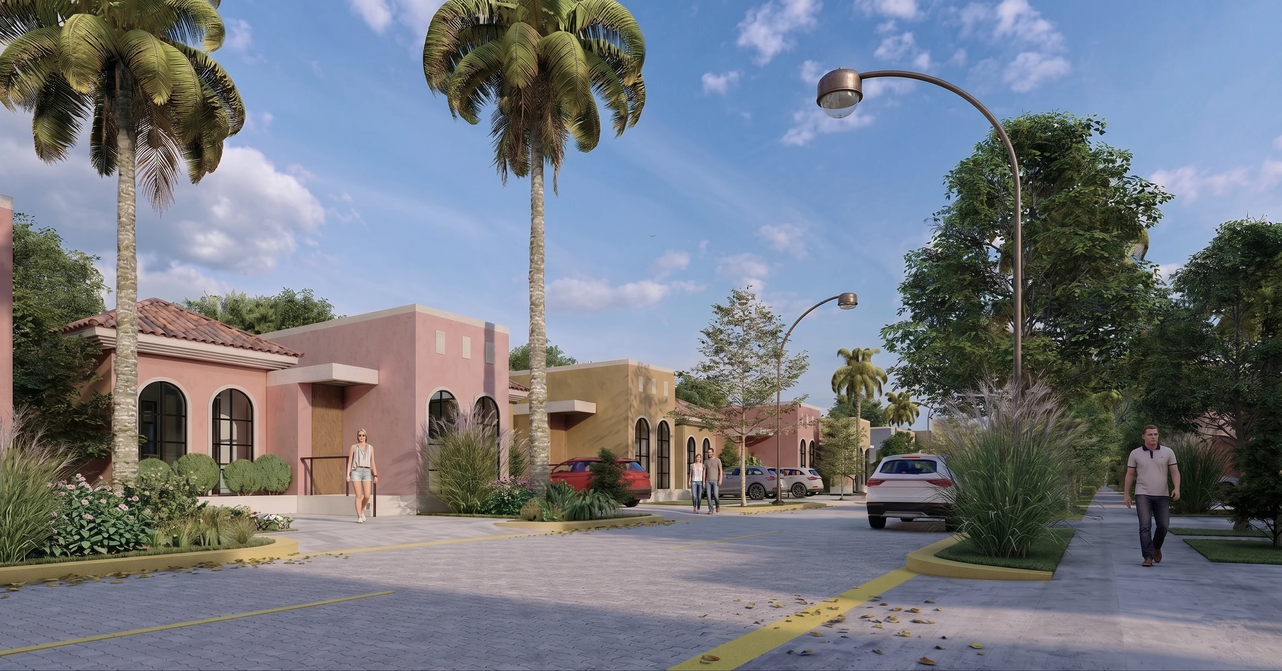 Render exterior de Modelo 227 m2