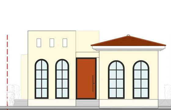 Fachada principal Modelo 152 m2